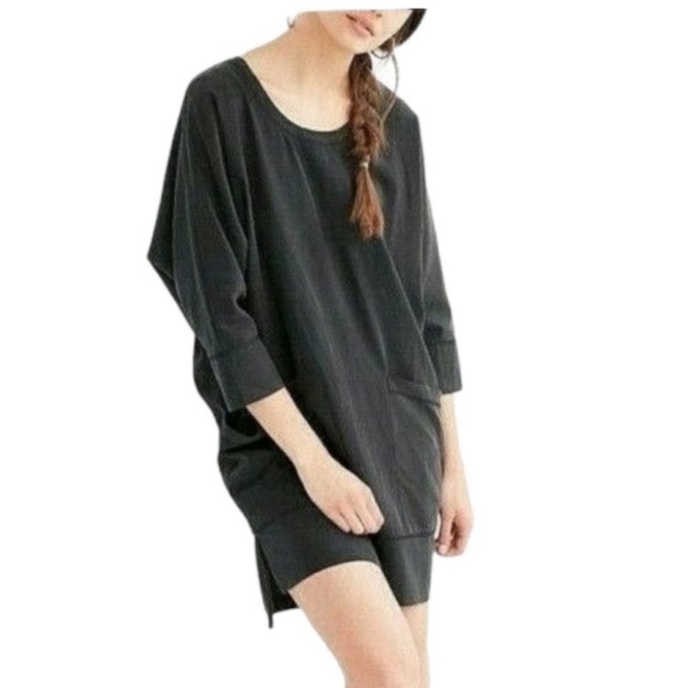 Urban Outfitters Silence & Noise Black Modal Tunic Dress